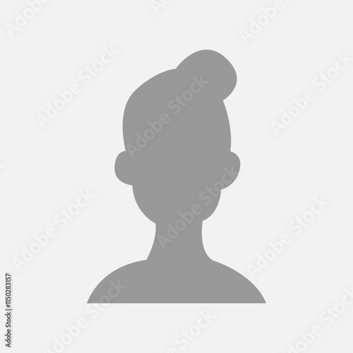 Vector flat illustration. Icons of man and woman. Avatar, user profile, person icon, profile picture. Suitable for social media profiles, icons, screensavers and as a template. Business concept.