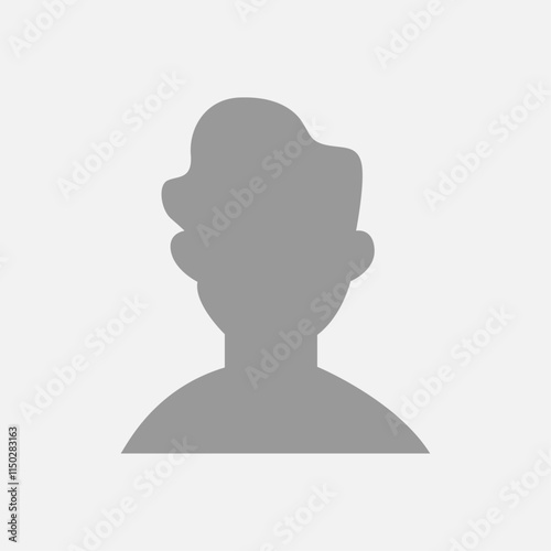 Vector flat illustration. Icons of man and woman. Avatar, user profile, person icon, profile picture. Suitable for social media profiles, icons, screensavers and as a template. Business concept.