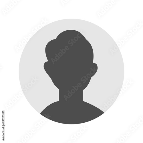 Vector flat illustration. Icons of man and woman. Avatar, user profile, person icon, profile picture. Suitable for social media profiles, icons, screensavers and as a template. Business concept.