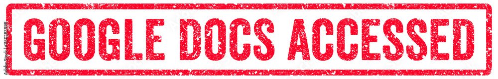 Google Docs Accessed Stamp Transparent Seal, Red Grunge Google Docs Accessed Word Rubber Stamp Seal Google Docs Accessed Stamp Transparent Seal, Red Grunge Google Docs Accessed Word Rubber Stamp Seal