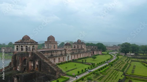 Jahaz Mahal or Ship Palace in Mandu, Madhya Pradesh, India photo