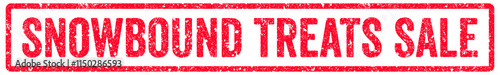 Foto Snowbound Treats Sale Stamp Transparent Seal, Red Grunge Snowbound Treats Sale W