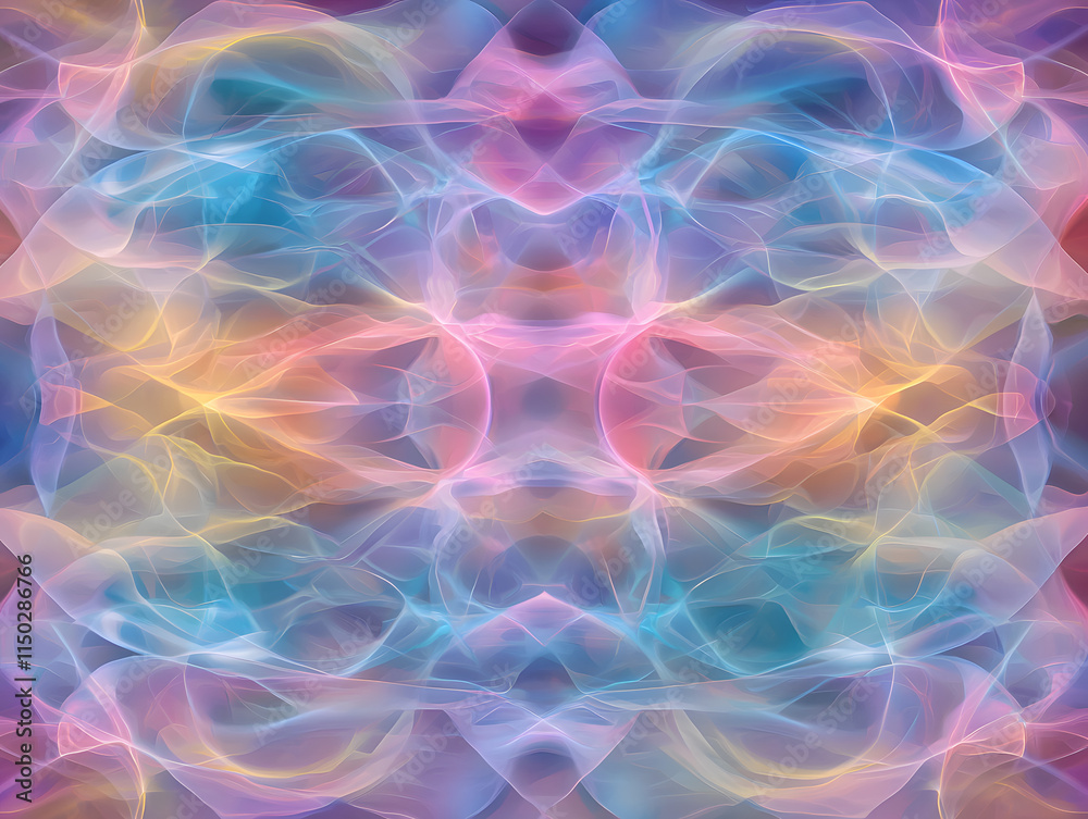 Fototapeta premium Vibrant abstract patterns digital art colorful swirls artistic expression digital environment visual harmony