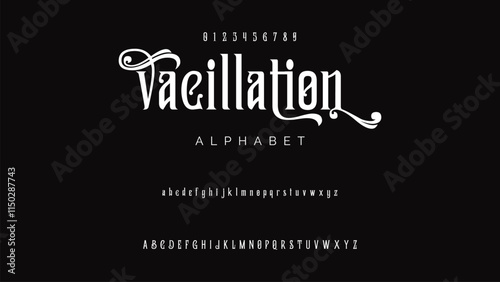 Vintage Victorian typeface decorative Font