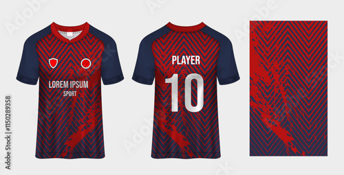 Sport jersey design fabric textile for sublimation.