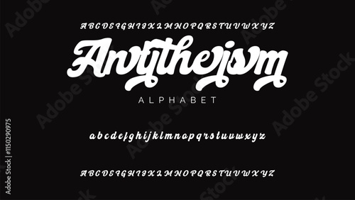 Craft vintage typeface design. Graphic display alphabet. Fantasy type letters. Latin characters, numbers. Vector illustration. Old badge, label, logo template.