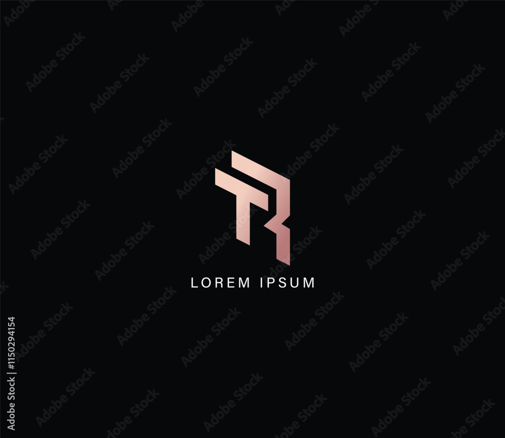 TR letter fashion brand design modern style creative golden wordmark design typography illustration, tr creative, rt luxury lettering TR letter fashion brand design modern style creative golden wordmark design typography illustration, tr creative, rt luxury lettering