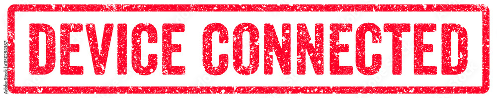 Device Connected Stamp Transparent Seal, Red Grunge Device Connected Word Rubber Stamp Seal Device Connected Stamp Transparent Seal, Red Grunge Device Connected Word Rubber Stamp Seal