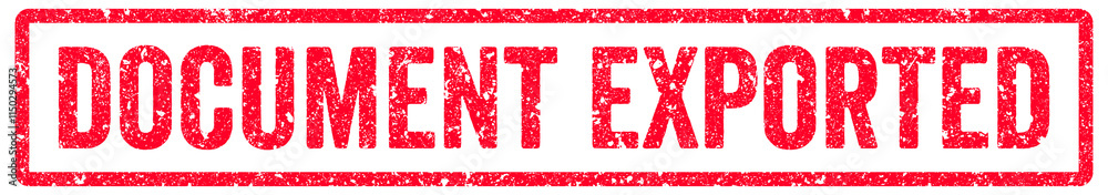 Document Exported Stamp Transparent Seal, Red Grunge Document Exported Word Rubber Stamp Seal Document Exported Stamp Transparent Seal, Red Grunge Document Exported Word Rubber Stamp Seal