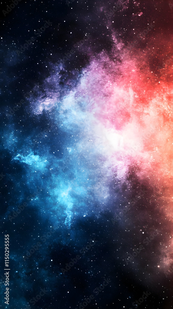 Naklejka premium Cosmic Nebula Abstract Background