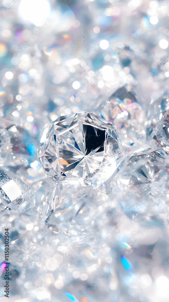 Brilliant Crystal Abstract Background Brilliant Crystal Abstract Background