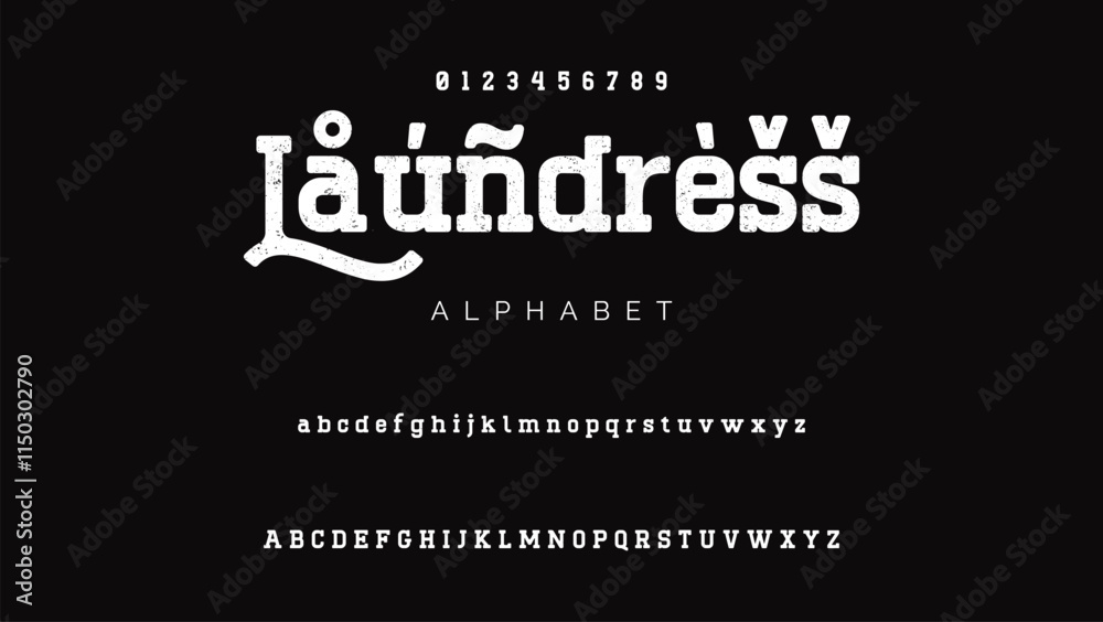 Luxury wedding alphabet logo font with tails. Typography elegant classic serif fonts and number decorative vintage retro logos branding. vector illustration Luxury wedding alphabet logo font with tails. Typography elegant classic serif fonts and number decorative vintage retro logos branding. vector illustration