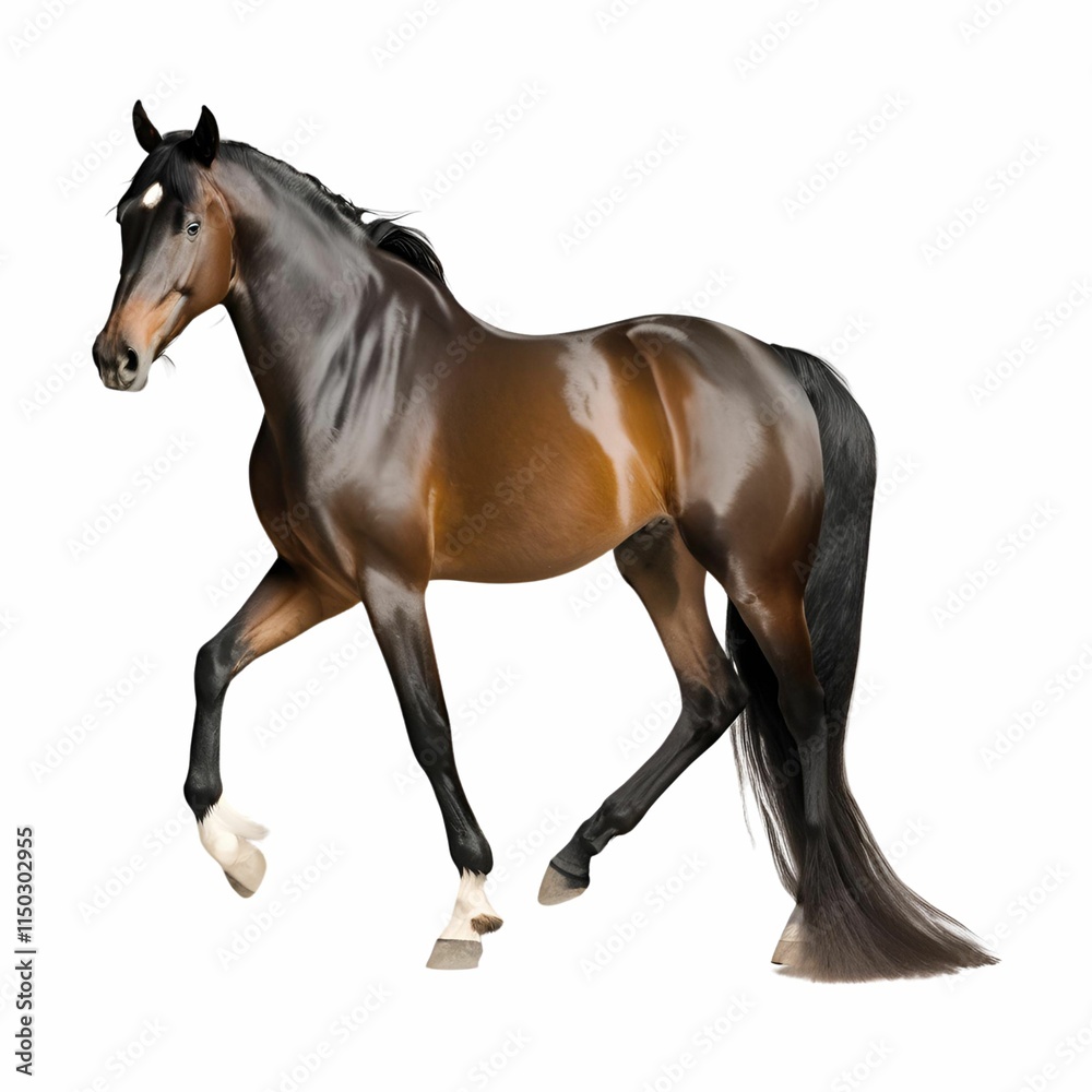 Obraz premium horse isolated on white background