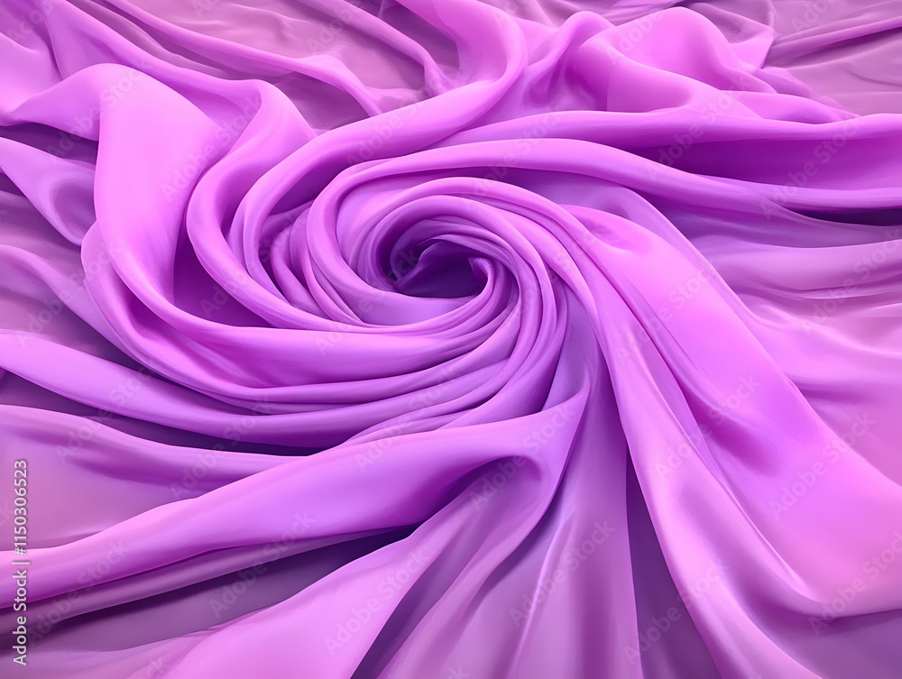 Obraz premium Purple Fabric Swirl Abstract Background