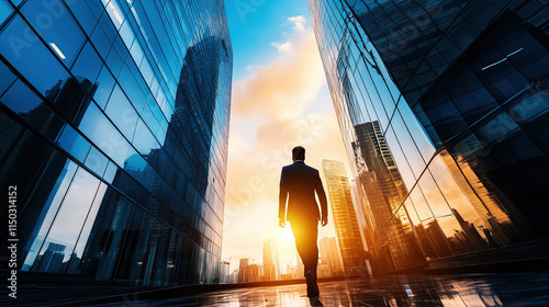 businessman silhouette vector