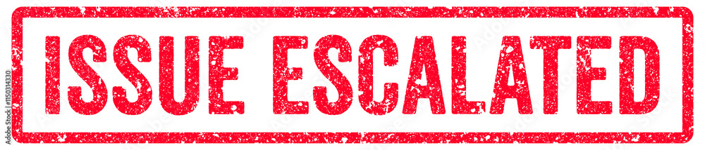 Issue Escalated Stamp Transparent Seal, Red Grunge Issue Escalated Word Rubber Stamp Seal Issue Escalated Stamp Transparent Seal, Red Grunge Issue Escalated Word Rubber Stamp Seal