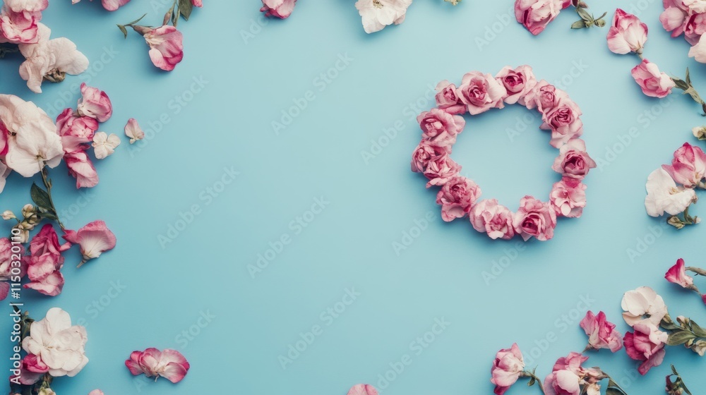 Women's Day concept. Top view with copy space Women's Day concept. Top view with copy space