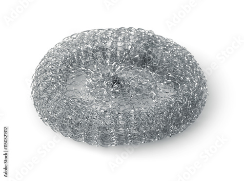 Stainless steel wire mesh kitchen scrubber
