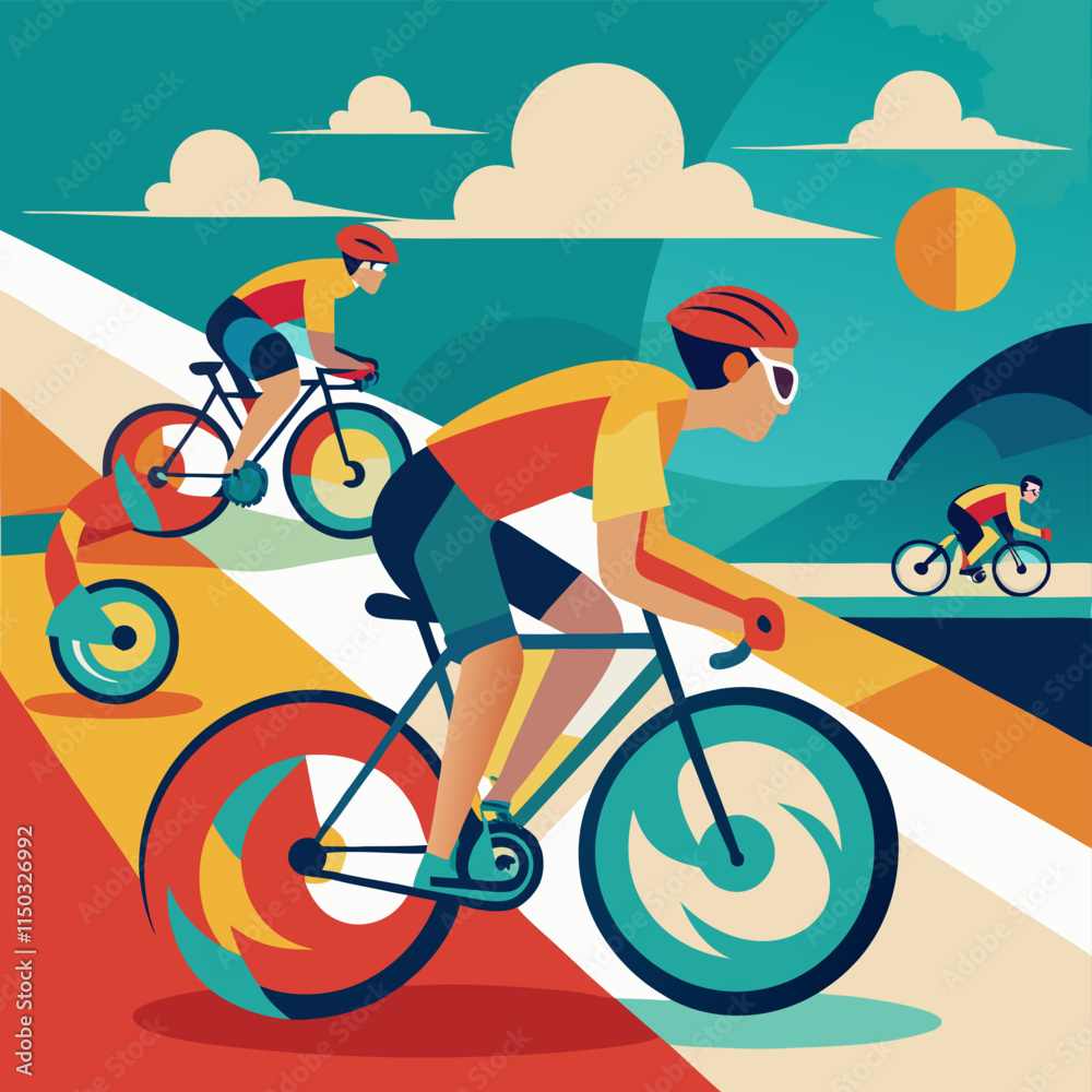 Fototapeta premium bicycle touring