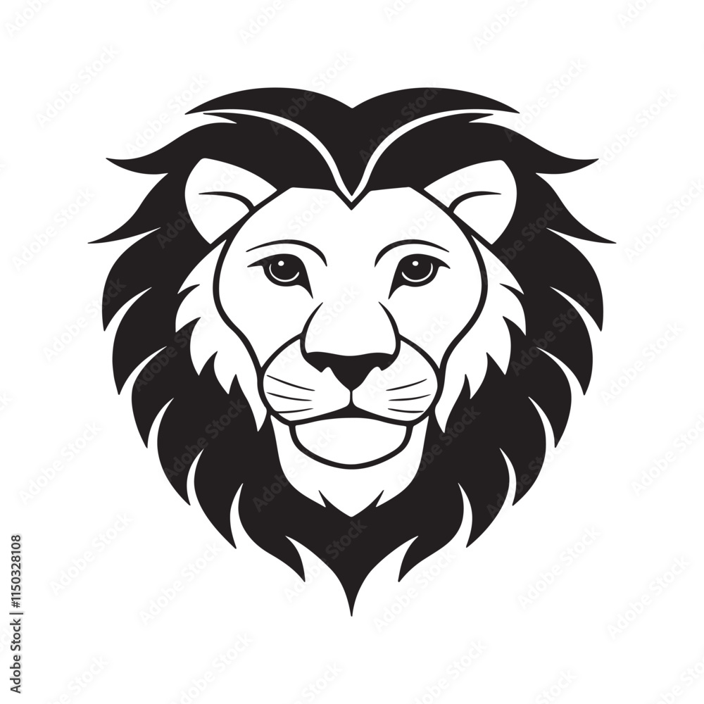 Fototapeta premium Lion Head Logo , lion icon