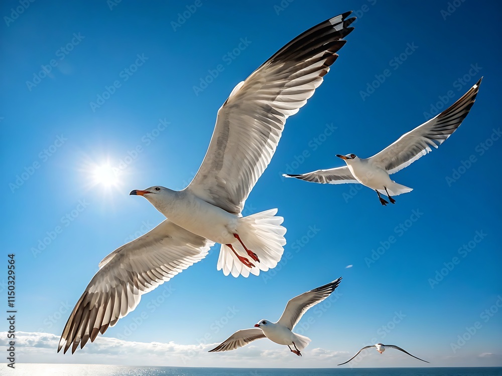 Obraz premium Northern Cardinal perching on branch or flying up to bird white background