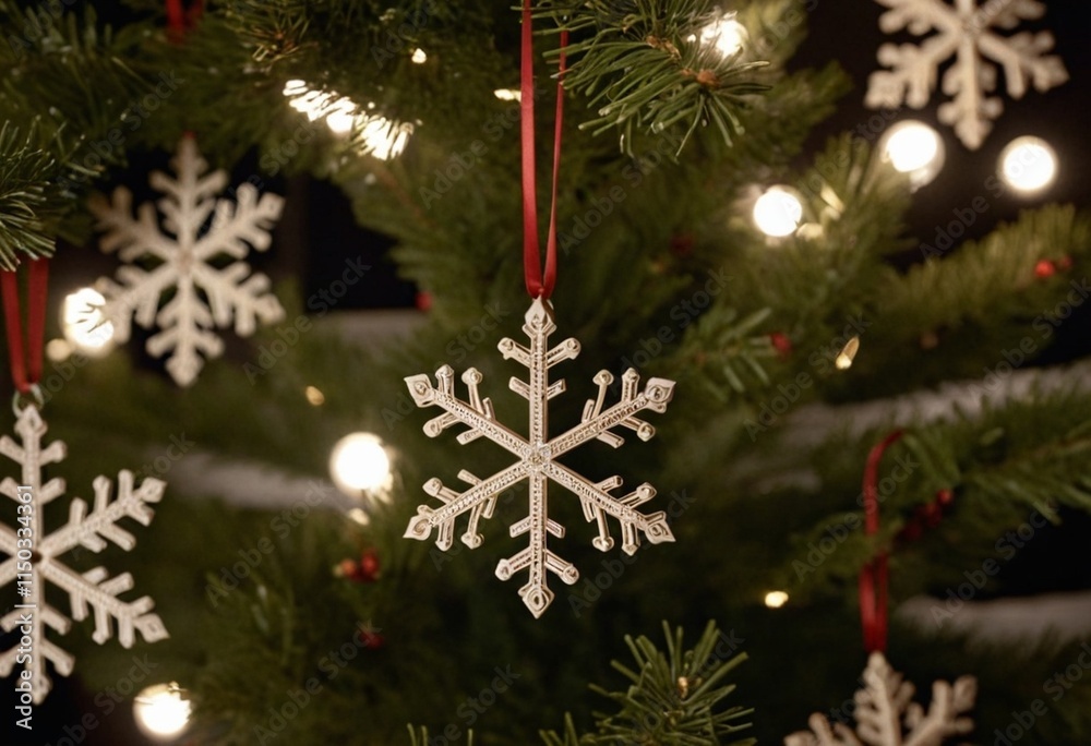 Elegant Christmas Ornaments with Festive Glow Elegant Christmas Ornaments with Festive Glow