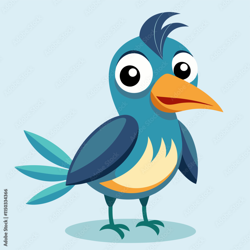 Obraz premium illustration of a cartoon bird