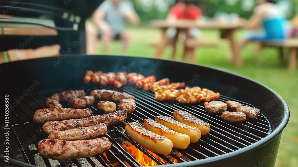 Naklejka premium Time for barbecue