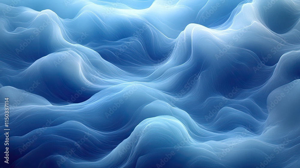Abstract blue background with flowing swirl for texture wallpaper or wave, artistic and creative design Abstract blue background with flowing swirl for texture wallpaper or wave, artistic and creative design