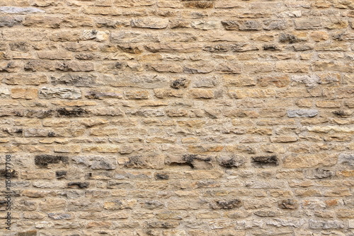 yellow beige sand color stone brick vertical wall