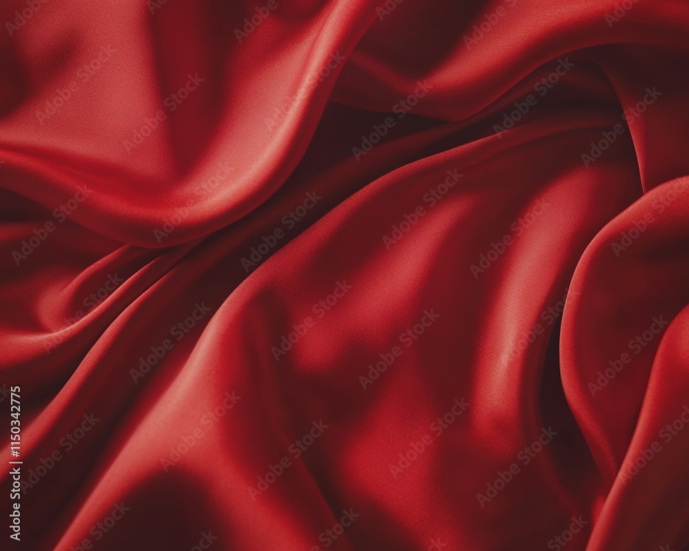 Obraz premium Elegant red fabric with smooth texture.
