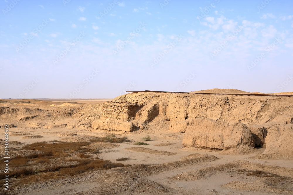 equipment of the archaeologists who working at the excavation site in the Ancient City of Uruk, Iraq equipment of the archaeologists who working at the excavation site in the Ancient City of Uruk, Iraq