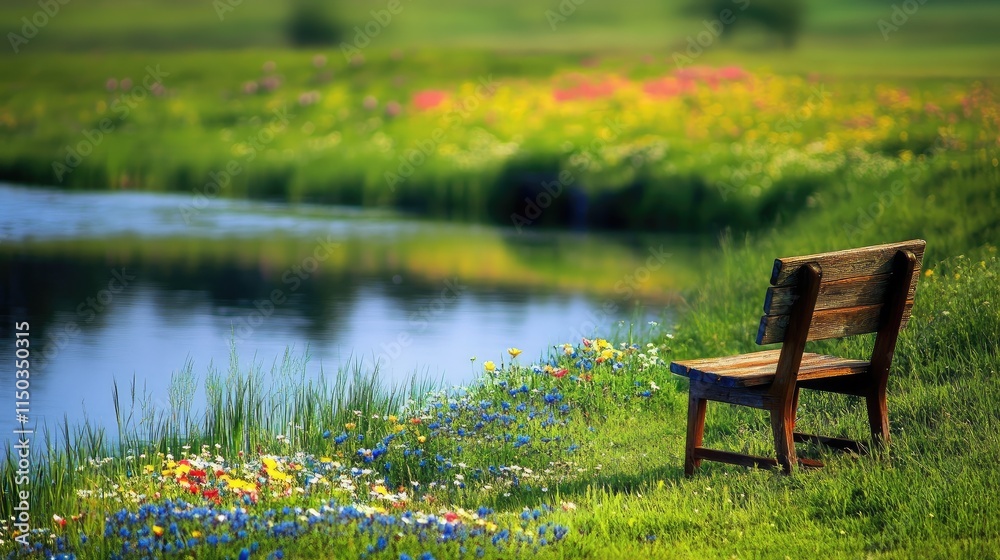 Fototapeta premium bench in the park