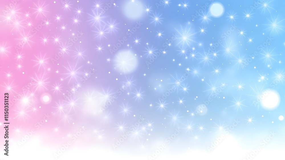 Abstract Pastel Background With Sparkling Stars and Glowing Lights Abstract Pastel Background With Sparkling Stars and Glowing Lights