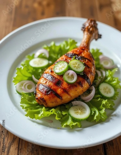 Tandoori Chicken Elegant Plating