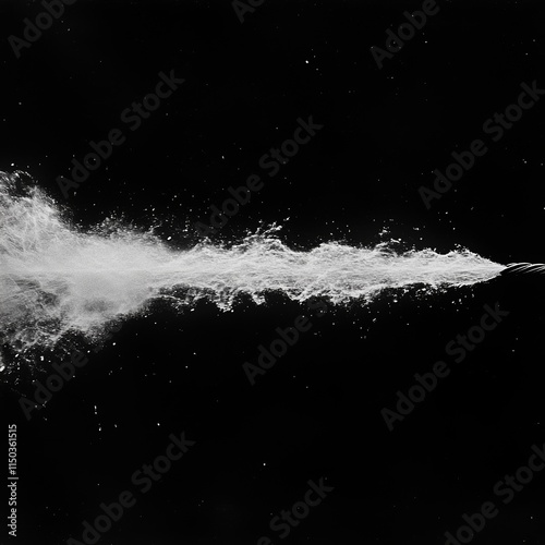 Wallpaper Mural A dynamic splash of liquid against black backdrop. Torontodigital.ca