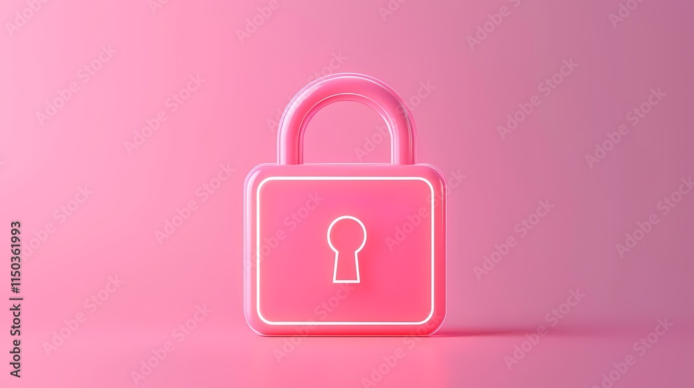 A stylized pink padlock on a soft pink background, symbolizing security, protection, and privacy in a vibrant, modern design. A stylized pink padlock on a soft pink background, symbolizing security, protection, and privacy in a vibrant, modern design.