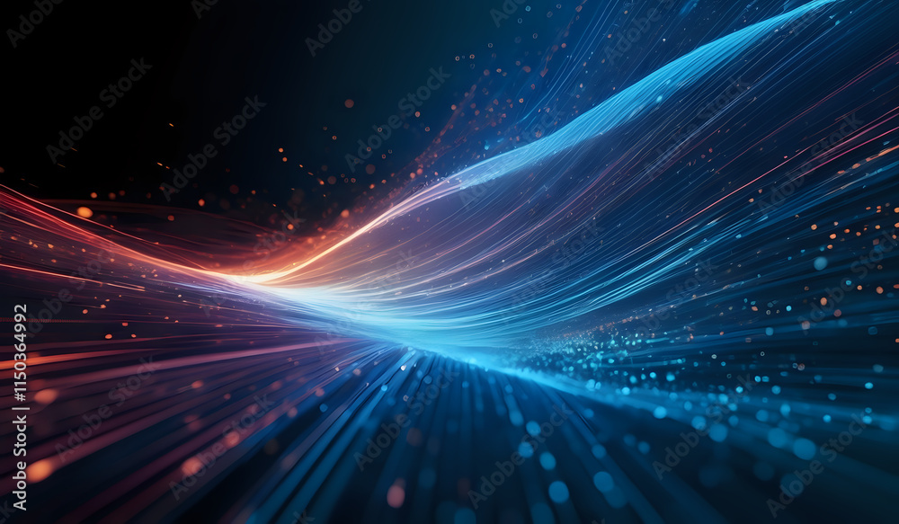 Concept of a data stream background Concept of a data stream background