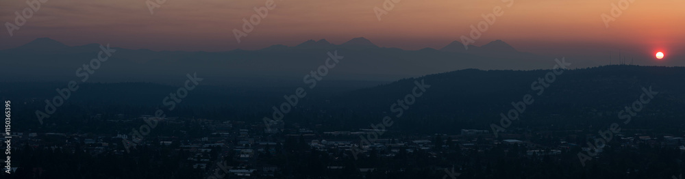 Obraz premium Pilot Butte Sunset