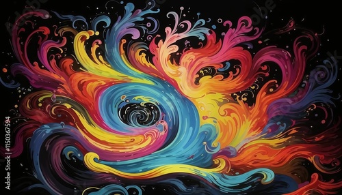 Colourful Thoughts: A Vibrant Graphic Resource Showcasing the Product of Human Brain Activity