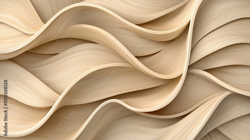 Fototapeta premium Natural Beige Wooden Wall Texture Background