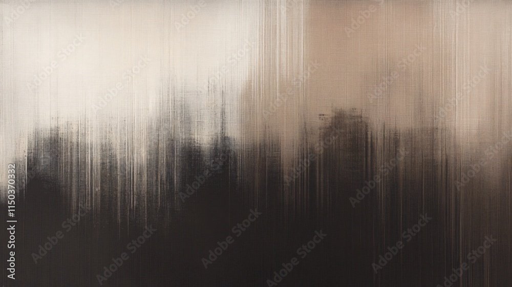 Fototapeta premium Abstract Landscape with Soft Brush Strokes in Shades of Brown and Black Tones