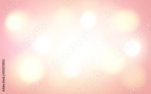 Soft Pink Bokeh with Warm Light Glow. Gentle and Dreamy Blurred Background in Pastel Tones, Background decoration