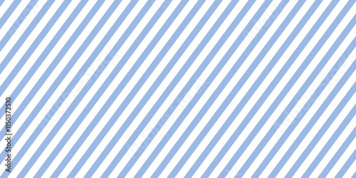 Abstract Seamless diagonal striped pattern with blue and white stripes. Vector illustration.