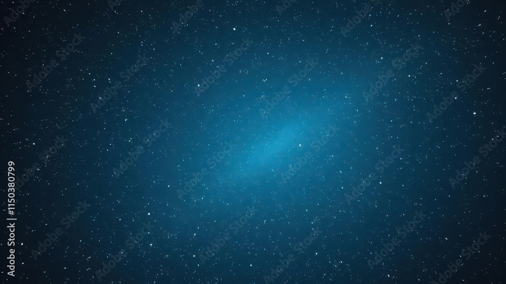 Naklejka premium Deep blue night sky, countless stars shimmering, heavens, stars