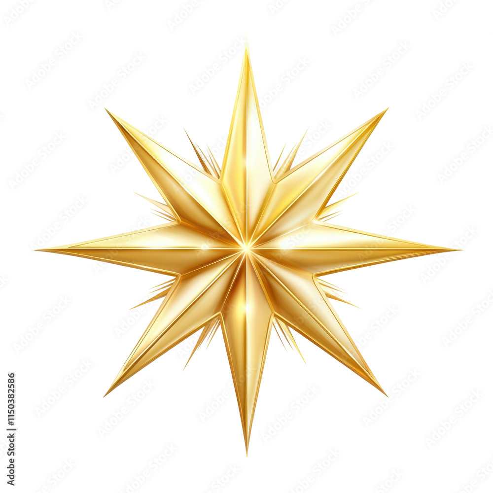 A shiny golden star with a sleek design, isolated on white, representing achievement, excellence, and festive decoration.
A shiny golden star with a sleek design, isolated on white, representing achievement, excellence, and festive decoration.