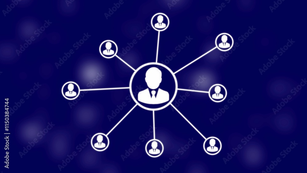 illustration of network connections with mans icons. Connected people avatars or icon. networking, social media connection concept. illustration of network connections with mans icons. Connected people avatars or icon. networking, social media connection concept.