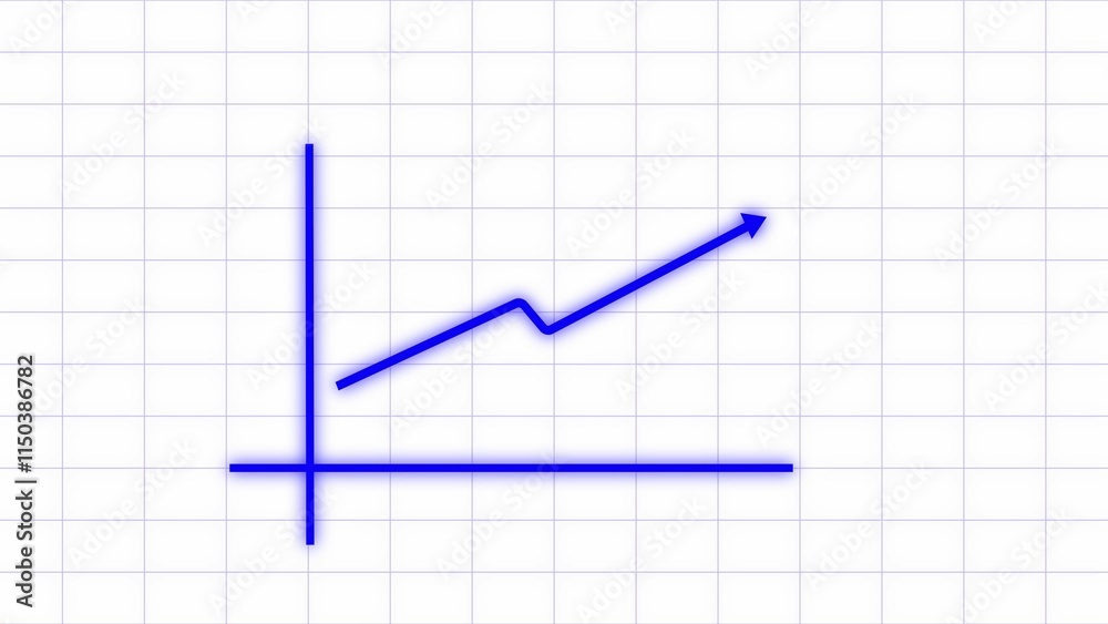 Business growth concept in graph chart showing marketing sales profit increasing to future target . growing business concept illustrations. Business growth concept in graph chart showing marketing sales profit increasing to future target . growing business concept illustrations.
