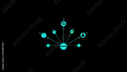 Social media, internet communication connection concept illustrations. Teamwork, network and community concept.