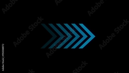 arrow direction symbols in flat style. Modern simple arrows. Vector illustration.